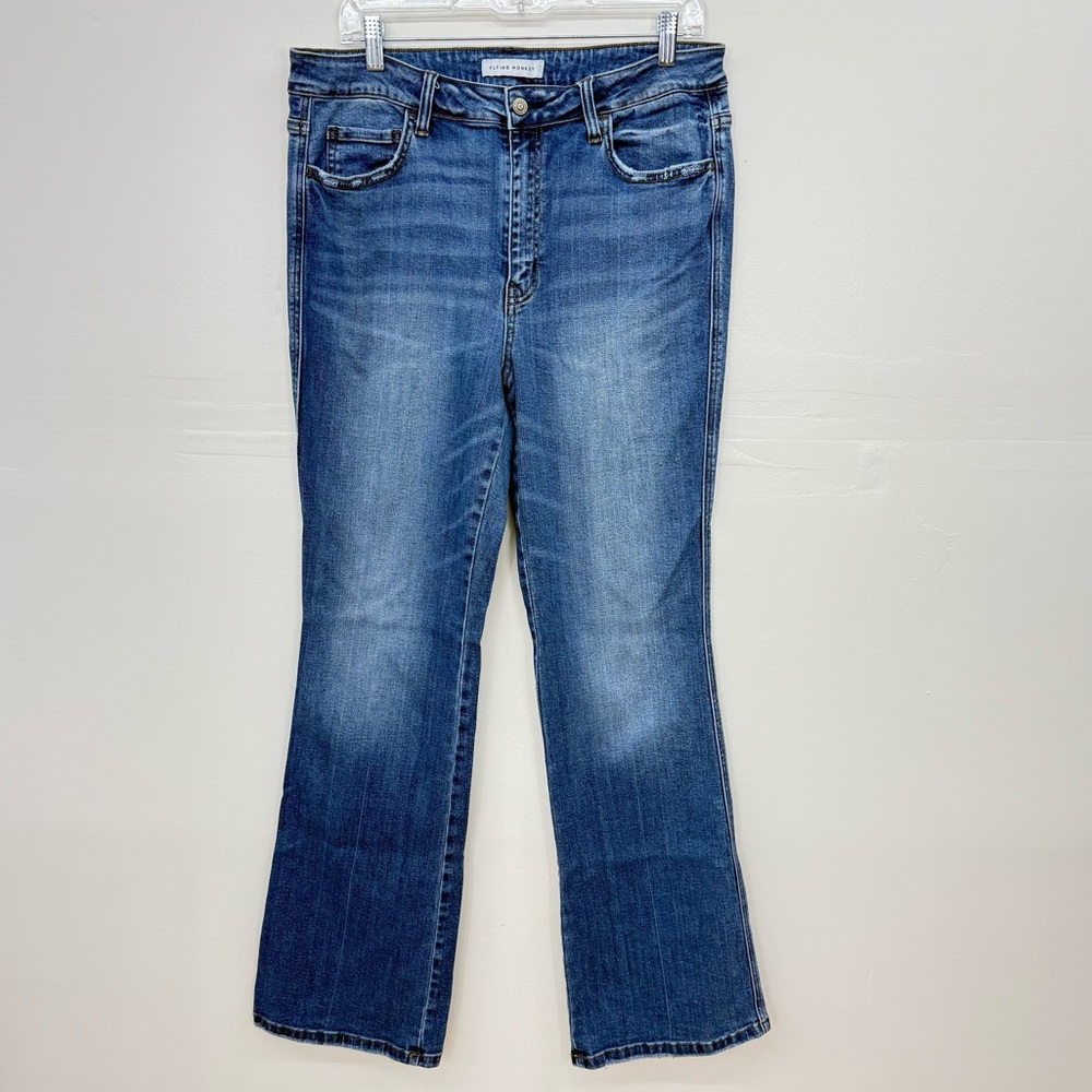 Flying Monkey Dark Blue Boot Cut Women's Jeans G22